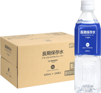 長期保存水 天然水 500ml×24本